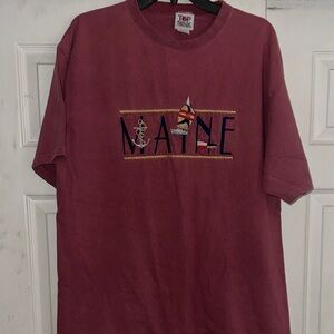 Men's Maroon Short Sleeve Tee